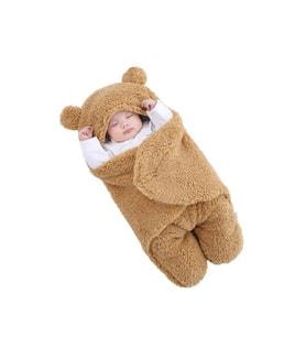 Unisex Dış Kundak Uyku Tulumu, Hastane Çıkışı Uyku Tulumu, Bebek Kundağı (KAHVE)