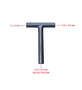 Sibop Ayar Anahtarı T Şeklinde 3-3,5-4,4 Mm Tm Pulsar Cub Scooter
