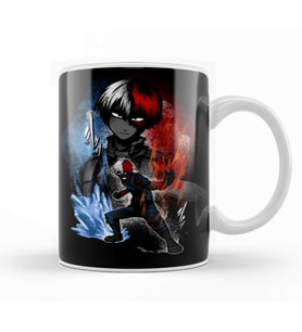 My Hero Academia Half Cold Half Hot Kupa Bardak Porselen