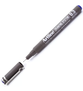 Artline Çizim Kalemi 0.3 mm Mavi EK-233