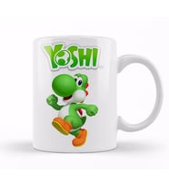 Mario Ve Yoshi Kupa Bardak Porselen