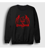 Presmono Unisex Siyah Dragon Blind Guardian Sweatshirt 19852tt