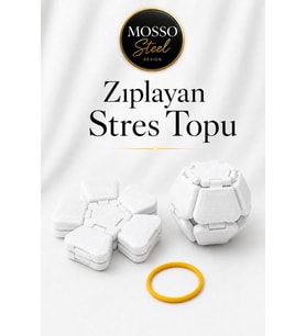 Zıplayan Stres Topu Clicker Stres Topu – Lastik Mekanizmalı 3D Baskı Mekanik Fidget Oyuncak - Hoplaç - Zıplaç
