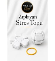 Zıplayan Stres Topu Clicker Stres Topu – Lastik Mekanizmalı 3D Baskı Mekanik Fidget Oyuncak - Hoplaç - Zıplaç