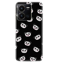 Vivo Y35 Kılıf Silikon Desen Özel Seri Panda Suratları 1773