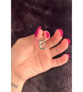 14 Ayar Altın E Harf Kolye Ucu (Rose)