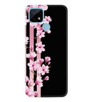 C25 Kılıf Desenli Silikon Kılıf Pink Flowers 3 1393