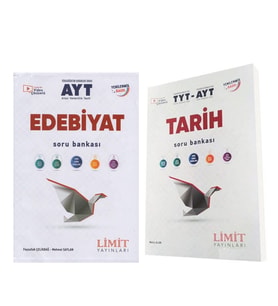 Limit Yayınları AYT Edebiyat ve TYT AYT Tarih Soru Bankası Seti 2 Kitap