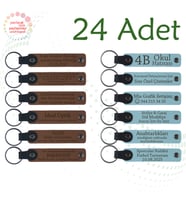 A Kahve & Gök Mavi, Sanat Sergisi Ziyaretçilerine Hatıra, 24’lü Set, Kişiselleştirilebilir Hediyelik