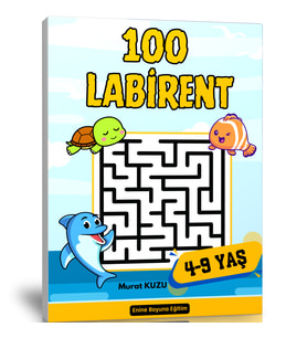 🧩 4–9 Yaş Labirent Bulmaca Kitabı (100 Labirent – Cevaplı)
