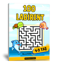 🧩 4–9 Yaş Labirent Bulmaca Kitabı (100 Labirent – Cevaplı)