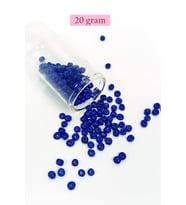 Dökme Cam Kum Boncuk Büyük Boy (6/0) 4 mm - 20 Gram - Koyu Mavi - BNC103
