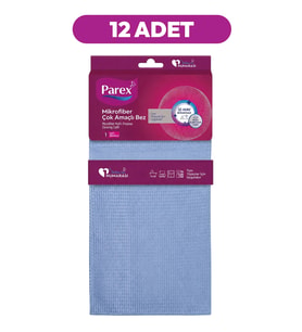 Mikrofiber Çok Amaçlı Bez Mavi Onikili Paket