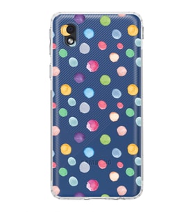 PrintiFy Samsung Galaxy A01 Core ile Uyumlu Water Color 6  Kamera Korumalı Şeffaf  Kılıf