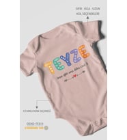 Teyze anne gibi ama daha cool Kısa Kollu Bebek Body %100 Pamuk
