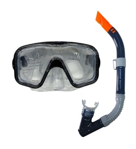 Maske Şnorkel Safari Dalış Seti Tepered Cam - 2186A/113CSB
