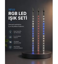 Kayan Yıldız Efektli RGB LED Işık Seti İç ve Dış Mekan Kullanımı
