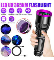 F.B.I F-365 UV 20W Şarjlı 26650 Pilli Profesyonel El Feneri