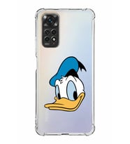 Xiaomi Redmi Note 11s Kamera ve Köşe  Korumalı Antishock Kapak Donald Duck Tasarımlı Şeffaf Kılıf
