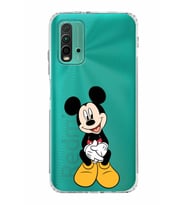 Xiaomi Redmi 9T  Kamera Korumalı Kapak Mickey Mouse Tasarımlı Şeffaf  Kılıf