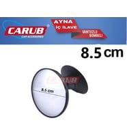 Carub İç Dikiz Aynası Vantuzlu Bombeli Yuvarlak Orta 8.5 cm
