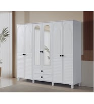 KESTEL MDF 6 KAPILI DOLAP BEYAZ