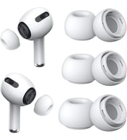 AirPods Pro ve Pro 2.Nesil Uyumlu Anc Delikli Üç Boyut Premium Yedek Silikon Kulaklık Uçları (S, M, L)