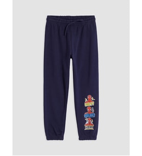 LCW Kids Lacivert Spider-man Baskılı Erkek Çocuk Jogger Eşofman Altı