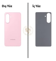 Samsung A56 Pembe Arka Kapak Arka Cam Batarya Kapağı Lazer Kesim Kapak Pil Kapağı Back Cover
