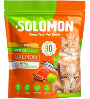 Kısırlaştırılmış Somon'lu Süper Premium Kedi Maması 1,5 kg - Hipoalerjenik - Düşük Tahıllı