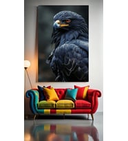 VAHŞİ GÖZLER V1 Ev Duvar Salon Güzellik Salonu Ofis Dükkan Dekarasyon Kanvas Tablo (Çok Renkli)