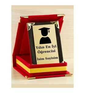 Yılın En İyi Öğrencisi Plaketi - Mezuniyet Plaketi ( Mini Plaket )