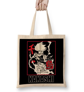Anime Remera Kakashi Bez Çanta Uzun Saplı