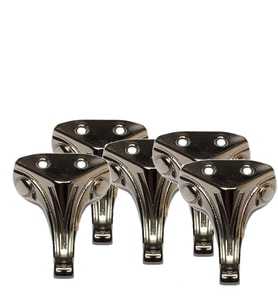 Metal Aysak Epoksi Tepsi Tesbih Kutusu Ve Aksesuar Ürünleri İçin Mini Ayak 10 lü  2,5 Cm  Gümüş