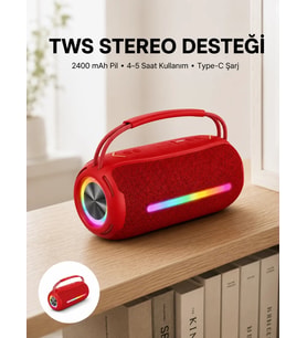Bluetooth Kablosuz Hoparlör – Taşınabilir Güçlü Ses