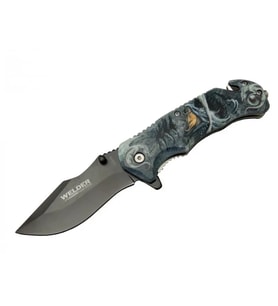 Kurtarma Çakısı 21,5 cm Yarı Otomatik , Kemerlikli