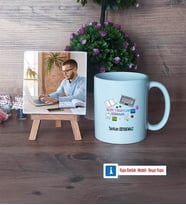 Web Tasarım Uzmanı Fotoğraflı Dekoratif Taş, Kupa Bardak Beyaz Hediye (Model 1)