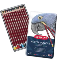 Derwent Pastel Renkli Metal Kutuda 12 Stück