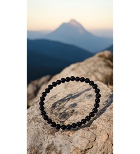 Doğal Siyah Turmalin Bileklik (6 mm)
