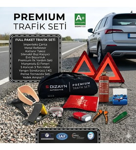 S-Dizayn Premium Araç Trafik Seti Full Paket 12 Parça