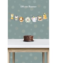 Safari Party Temalı Büyük Banner *Kalın Kağıt 150cm