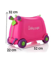 Yuga Tekerlekli Çocuk Valizi Pembe