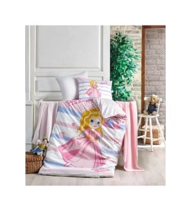 TAÇ KRİSTAL PRİNCESS BAMBU ÖRGÜ BEBEK SETİ (Çok Renkli)