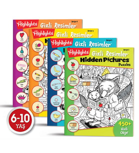 Hidden Pictures Gizli Resimler 4'lü Set - Dikkat Atölyesi Yayınları