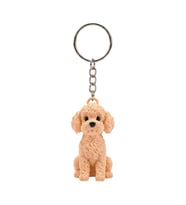 3D Baskı Poodle (Kaniş) Figürlü Anahtarlık - Sevimli Evcil Hayvan Çanta ve Anahtar Aksesuarı