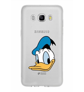 Samsung Galaxy J5 2016 Kapak Donald Duck Tasarımlı Şeffaf Silikon Kılıf