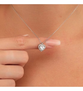Swarovkski Taşlı Kalp Kolye 925 Ayar, sevgililer günü çiçeği, sevgiliye çiçek, doğum günü çiçeği, yeni iş çiçeği, geçmiş olsun çiçeği, kız arkadaş çiçeği, anneye çiçek