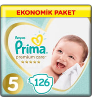 Prima Premium Care 5 Beden Bebek Bezi 11-18 Kg (3*42) 126 Adet