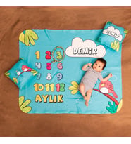 Baby Shower Hediyesi Bebek Fotoğraf Battaniyesi Seti