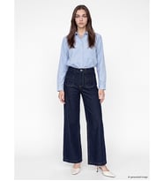 LCW Modest İndigo Wideleg Kadın Jean Pantolon